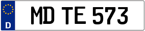 Trailer License Plate
